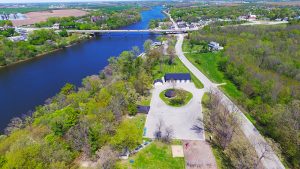 mueller park wrightstown, aerial photos of wrightstown wi,arial photos of wrightstown wisconsin,drone photography of wrightstown wi,wrightstown bridge, fox river,fox valley,municipal photography