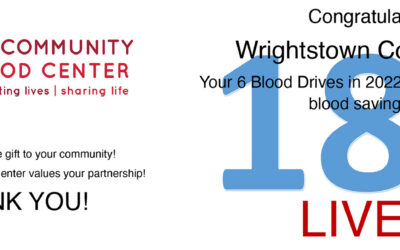 The Community Blood Center Thank You to the Wrightstown WI Community